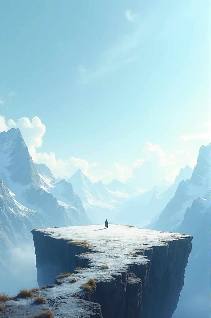 A flat mountain top