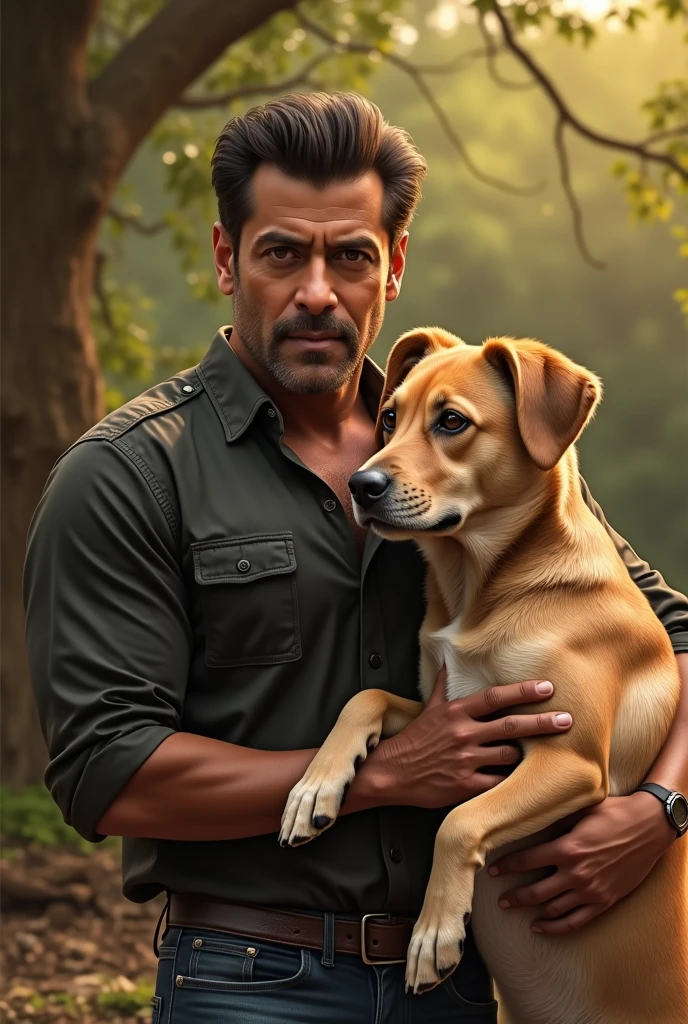 Salman khan with dog