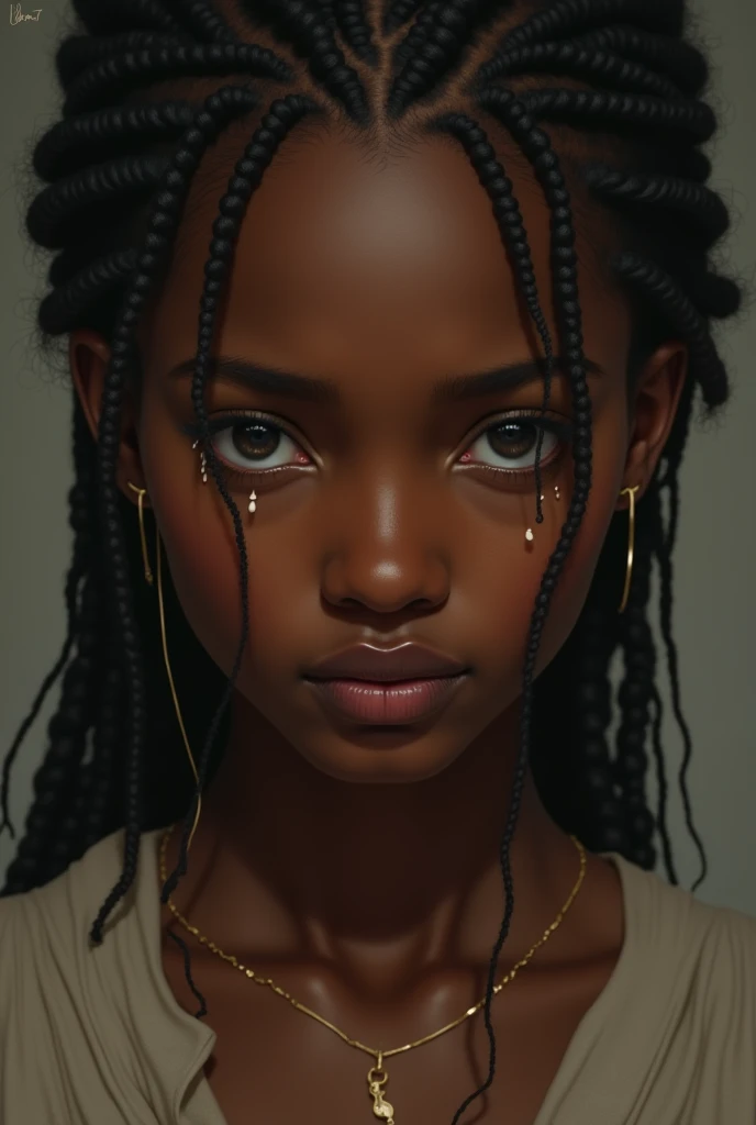 Une africaine qui pleure
