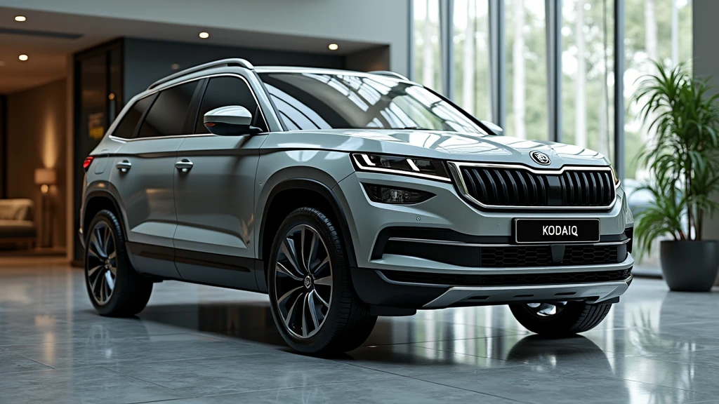 Give me same to same picture same to same showroom skoda kyliaq