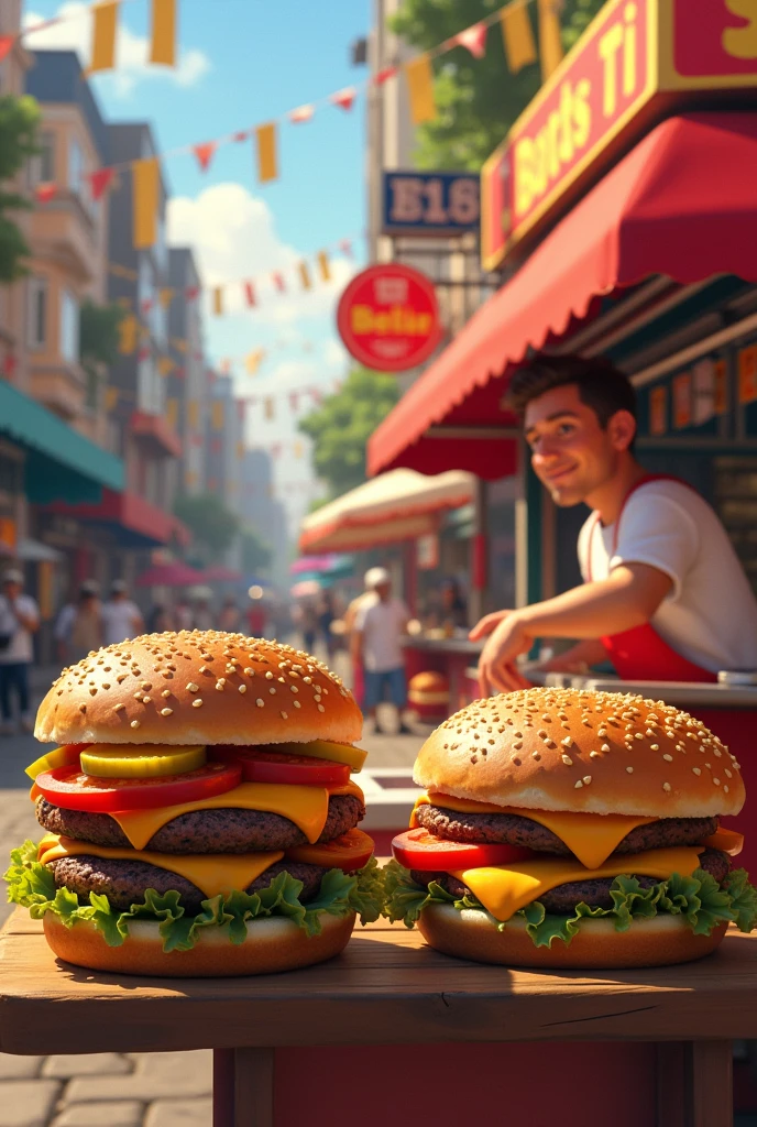 Selling hamburgers
