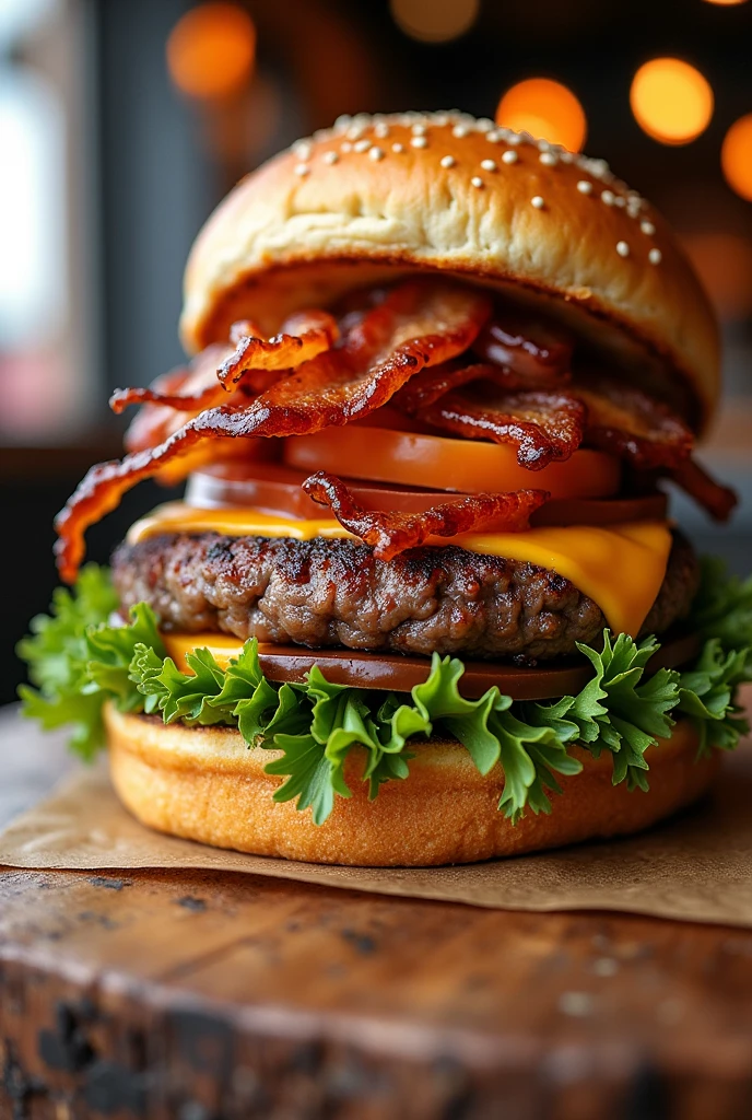 Hamburger sale Saturday September 7 Price 17.000$, in combo 20.000 $ Ingredients: pan 100% artisan beef, vegetables, cheese, bacon and house sauce.