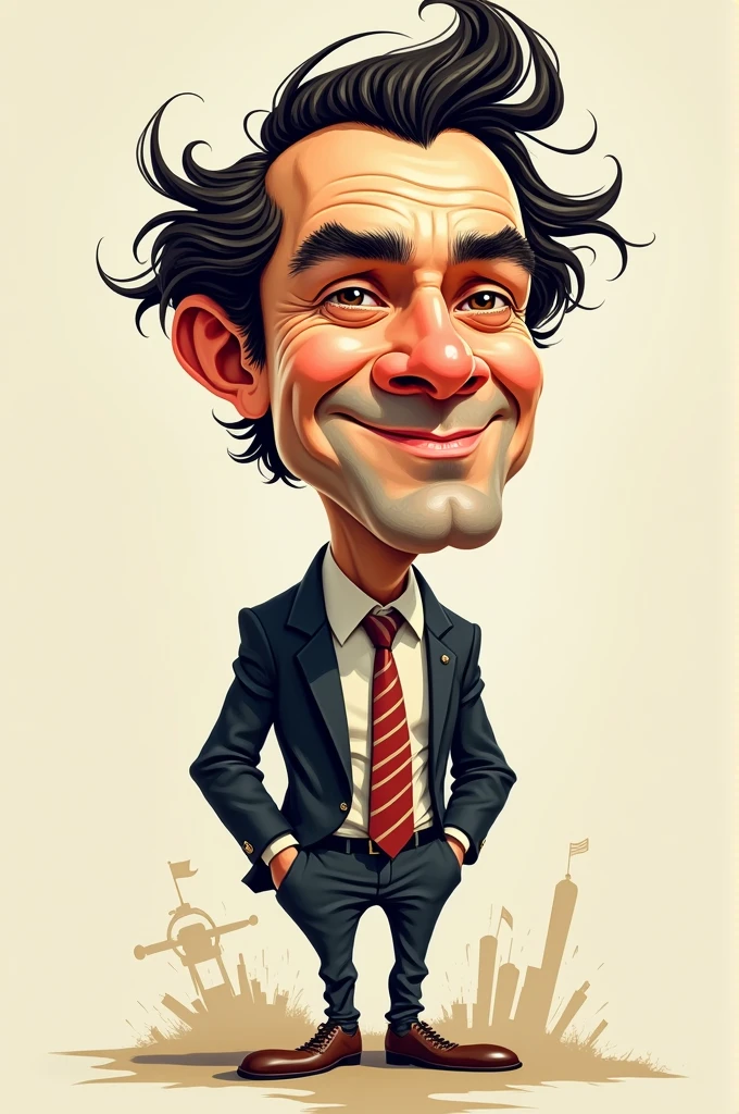 Create a symbolic caricature