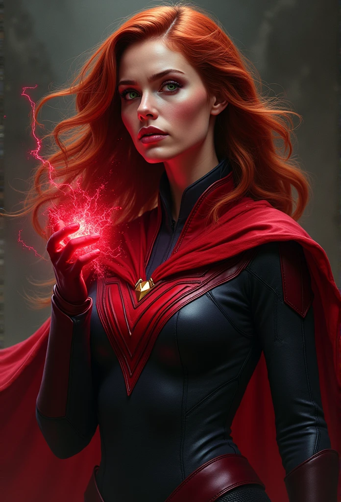Wanda Maximoff, Red hair, , Marvel, Scarlet witch, Portrait