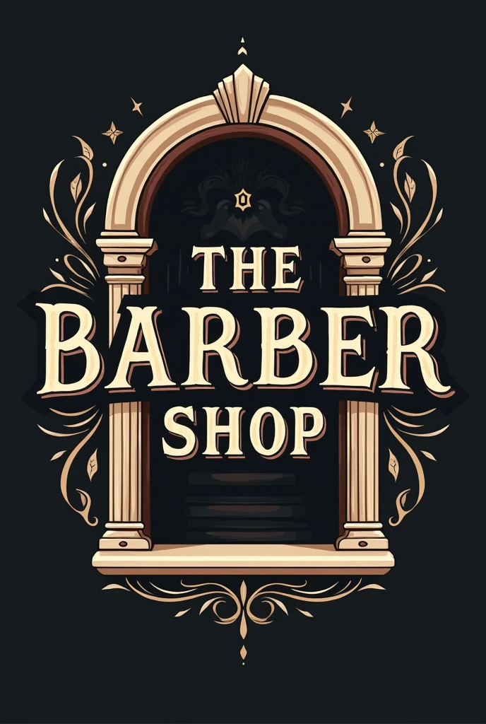 Create a very professional logo, Let the grotto say barber shop