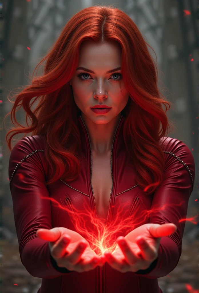 Wanda Maximoff, Red hair, , Marvel, Scarlet witch, Portrait, Elizabeth olsen