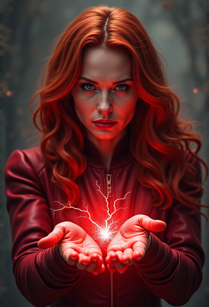 Wanda Maximoff, Red hair, , Marvel, Scarlet witch, Portrait, Elizabeth olsen