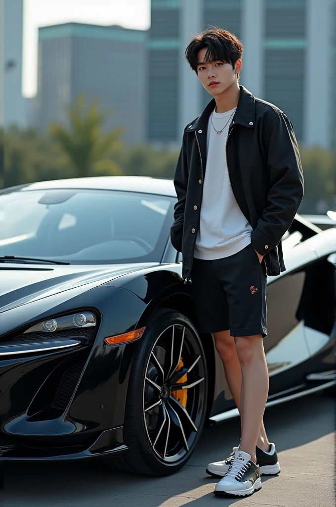 Jung kook with car 