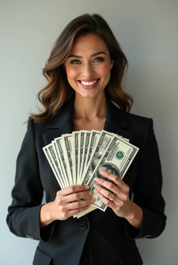 woman with money