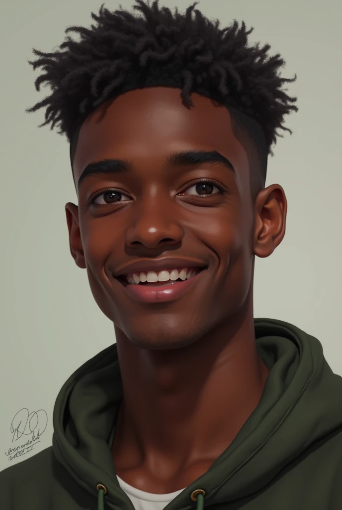 Draw my dark-skinned friend called Daniel