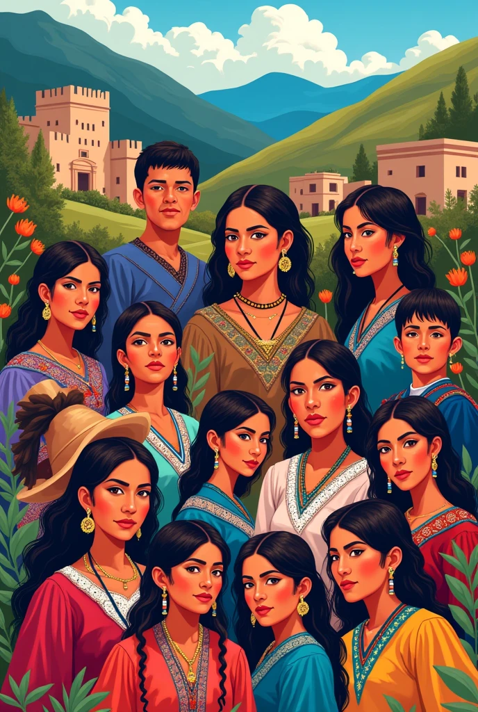 cultural diversity, Ayacucho Huamanga, Slogan, artistic poster