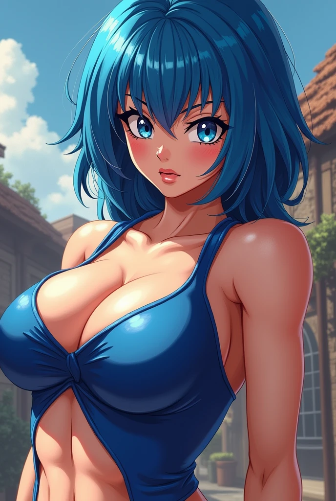 Bulma from dragon ball with big breasts