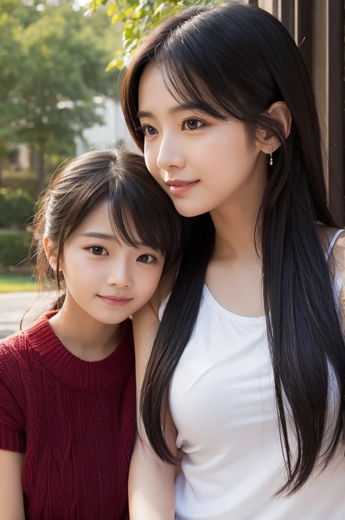 (Two natural strawberry blonde and redhead girls with pretty faces), (cute peace pose), wearing a white button shirt, body, skinny, Atmospheric, Dark atmosphere, Edge lighting, Mao Akiyama、Sayaka Yamamoto、Jurina Matsui、Saito Asuka、Mao Akiyamaの顔の特徴8K, Full body portrait, elegant, Natural light, Spooky greenhouse at night, Sharp focus, (Highly detailed eyes and face, Professional photography techniques), (Beautiful small face, Beautiful Eyes, high nose, beautiful girl, high school student, Idol Face, Baby Face:1.4), smile, Happy, K UHD, Hmph, Beautiful and soft skin, Vibrant Skin, blush, (Chirarizum:1.3, Unbutton a white shirt:1.2), (Beautiful breasts, Cleavage), (Small beautiful butt), (Detailed hands:1.2, Beautiful nails, The optimal ratio is four fingers to one thumb), Perfect proportions, (Perfect Anatomy:1.3), (Highest quality, Masterpiece, Highest quality, Ultra high definition, Photorealism:1.4)