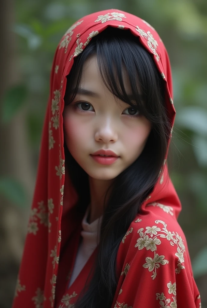 Japanese jilbab cum in face