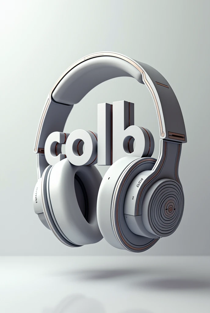 “collabsh” but the word c make a form of headphone for words that form letter c to form “collabsh” Make a words fonts 3d