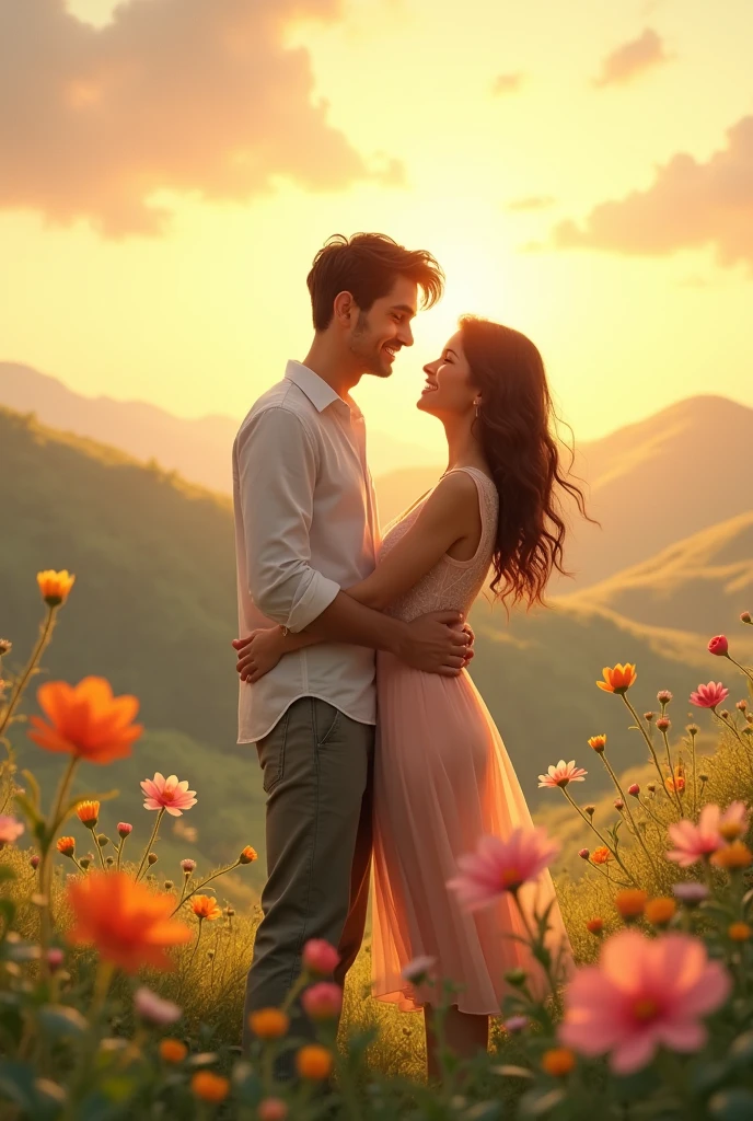 The girl and her boyfriend dream of a happy future