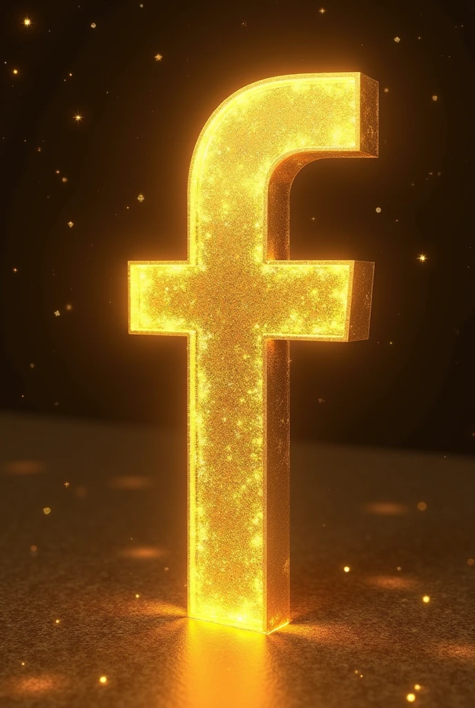 can you create a gold facebook logo but it feels majestic



