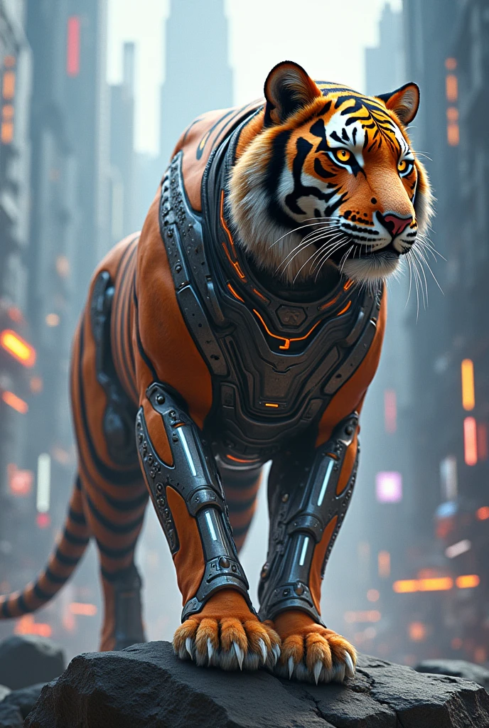 Tiger and Ironman Fusion In the Futuristic world