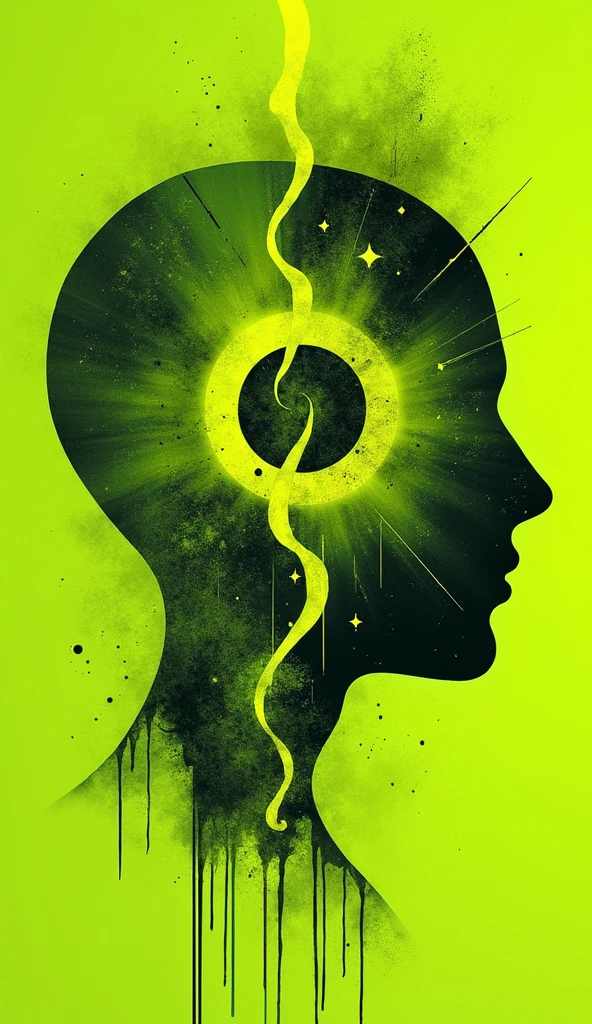 lime green poster of Analytical psychology, Psychological Types, Collective unconscious, Complex, Archetypes, Anima and animus, Enantiodromia, Synchronicity, Shadow