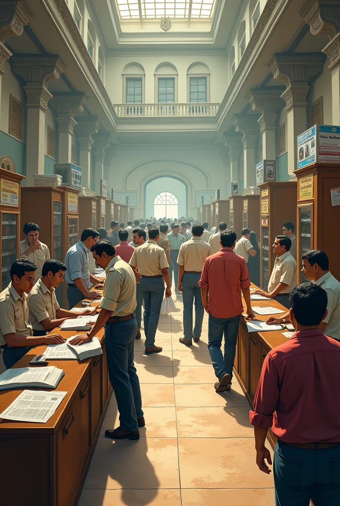 People's are seeing indian government office