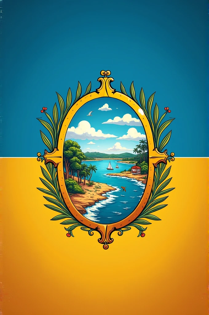 Make the flag of the municipality of Salinópolis in Belém do Pará