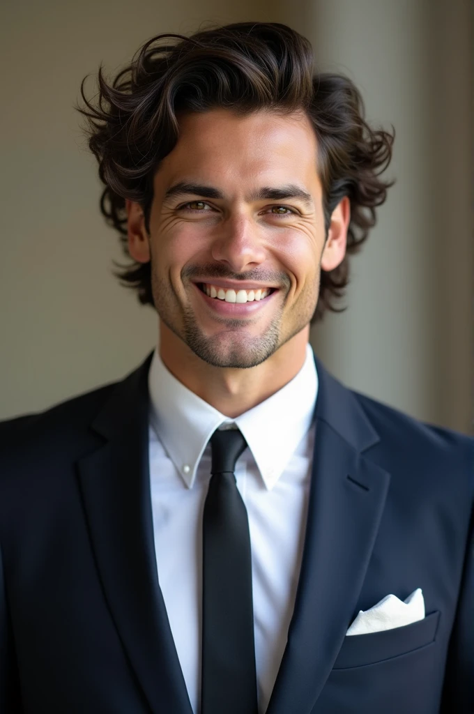 formal hairstyle for men for curly thin hairs