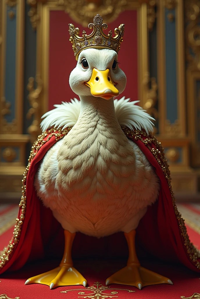 The king of ducks in luxurious style is in style