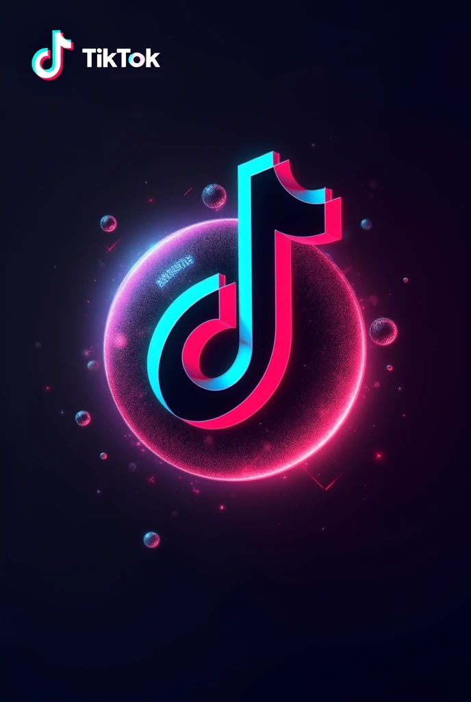 Logo for tik tok highlighting the word in spanish digital mortar