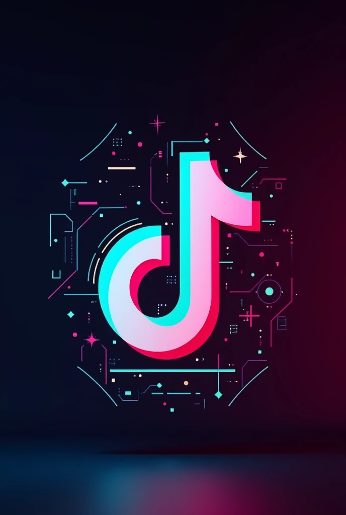Logo for tik tok highlighting the word in spanish digital mortar