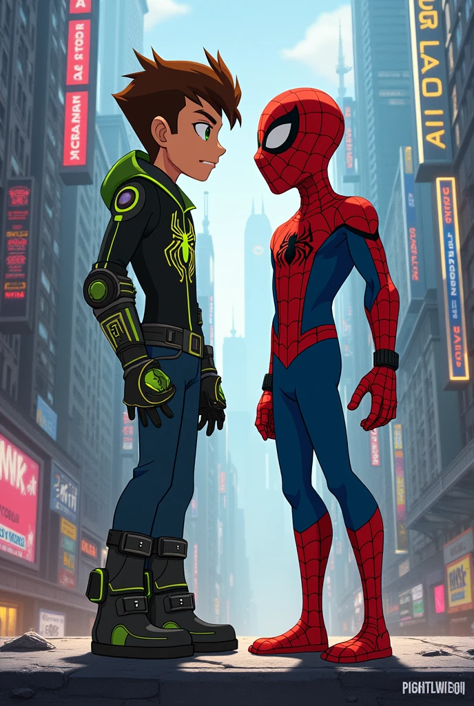 Ben 10 and spider man
