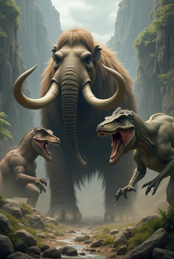 Mammoth killed dinosaur 