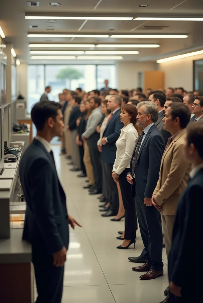 queuing theory, that you see a person being served and a line behind that person waiting