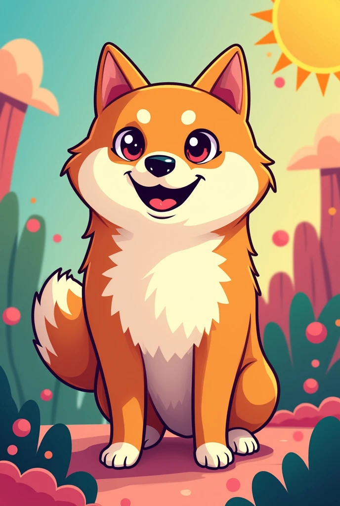 Cartoon, meme coin called smirkcoin ,make it look nice like breet ,shiba inu
