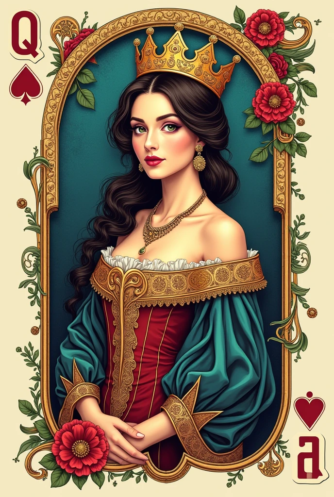 Generate the Q card from the deck beautifully