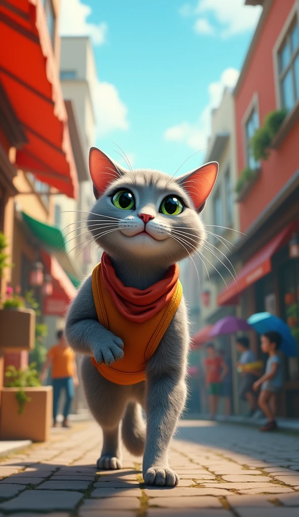 In a bustling neighborhood, There is a cat named Whiskers who is known for his remarkable work ethic..