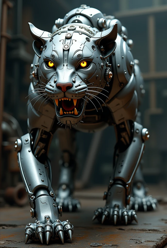 Panther made of gears