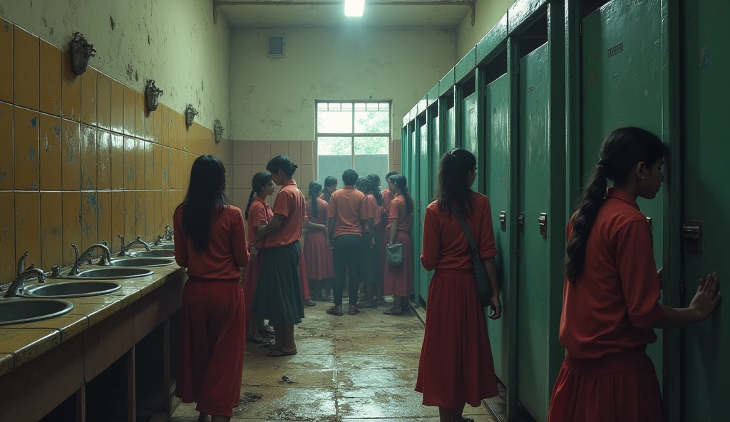 Indian students do not have sanitization facilities in school