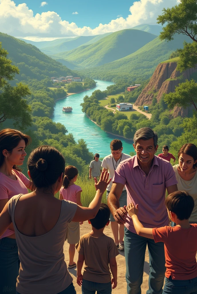 Create an image to encourage people to help in the tragedy of Rio Grande do Sul