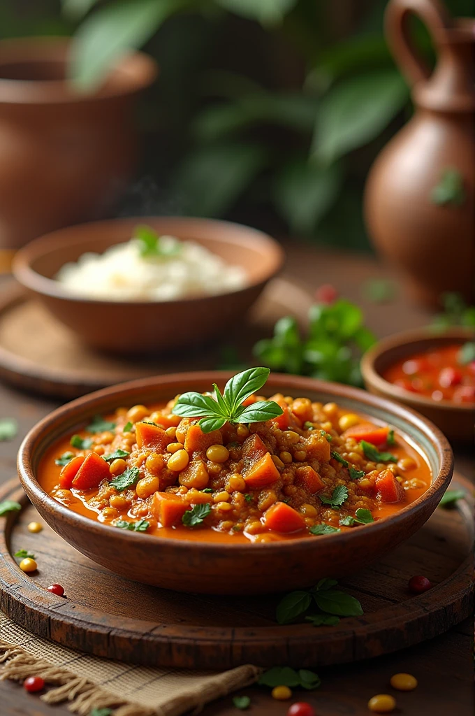 Make a background image to indian traditional dish