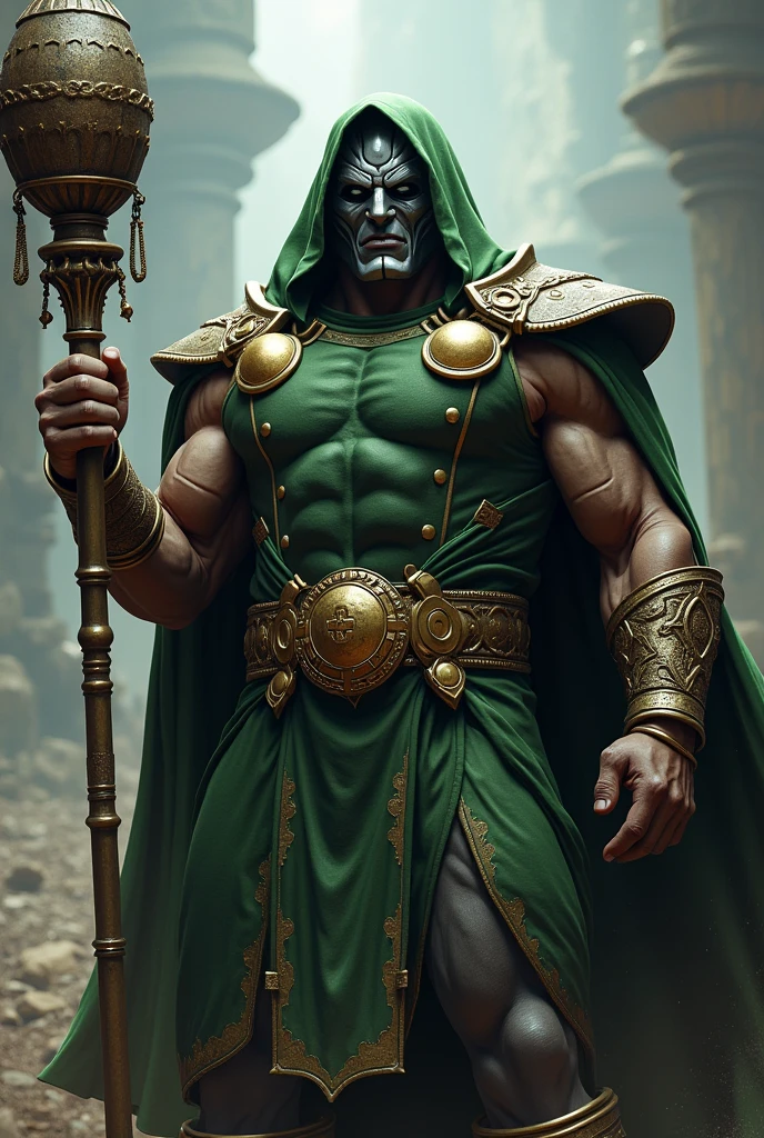 Dr.doom vv indiyan body builder in hand gada