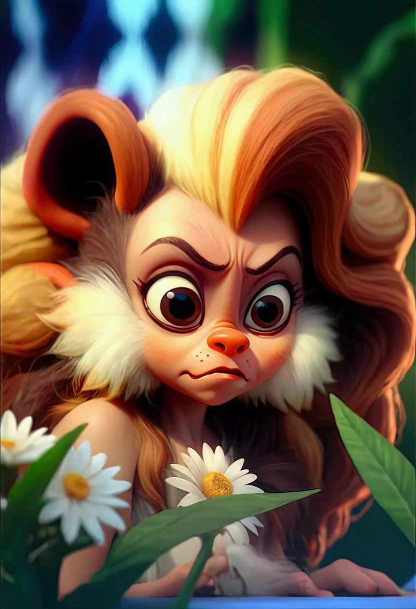 a beautiful young girl in a lush, vibrant garden, long flowing hair, detailed eyes and face, elegant dress, serene expression, intricate floral arrangements, sunlight filtering through the foliage, highly detailed, photorealistic, cinematic lighting, vibrant colors, award winning digital art