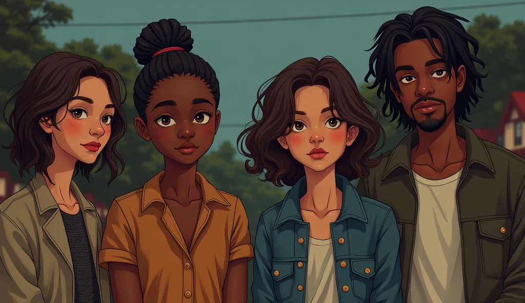 Introduction of Characters: A diverse group of friends, each with their own backgrounds and secrets.