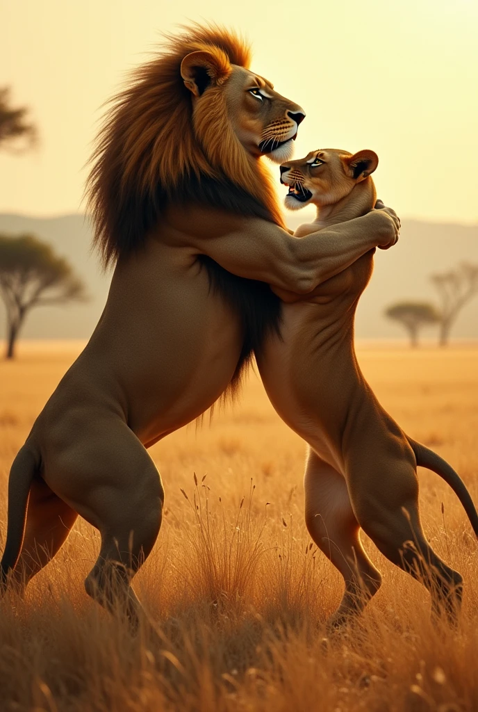 (by taran fiddler), (by Chunie), (by Darkgem), (A strong male anthropomorphic hyena, has sex with a cute baby lion cub.)