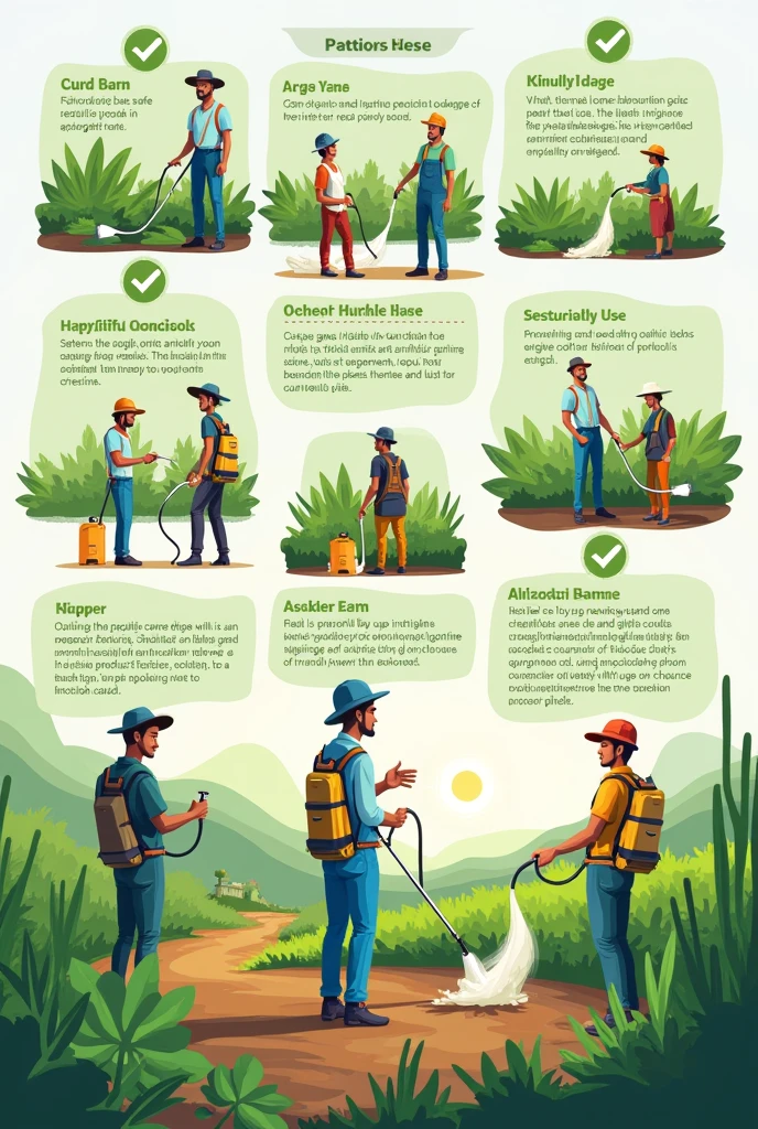 Give me a simple drawing where the safe use of pesticides and other chemicals derived from carboxylic acids is promoted..