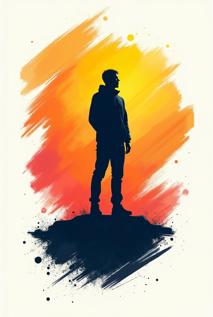 A logo that represents a person standing out in life