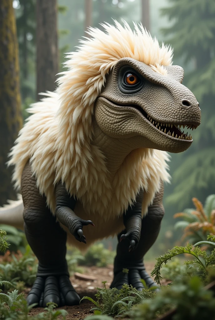 T-Rex having feathers like dodo bird