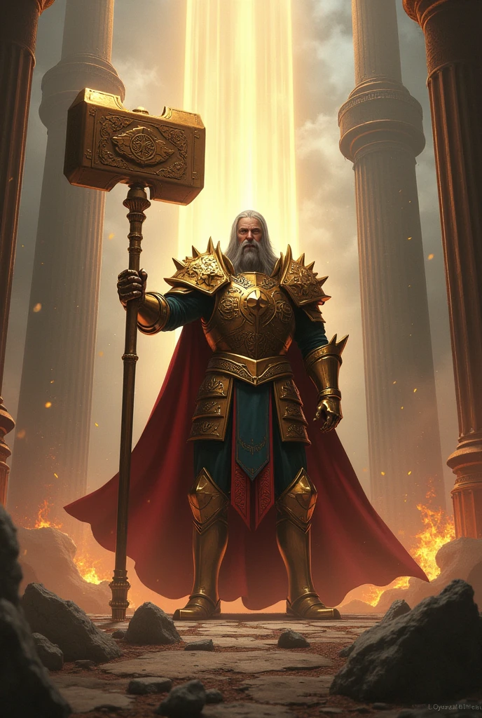 Paladin with warhammer