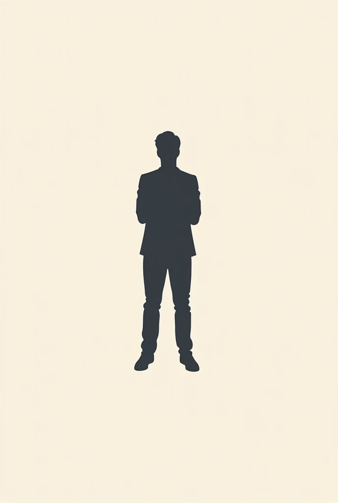 A minimalist logo that represents a person standing out in life