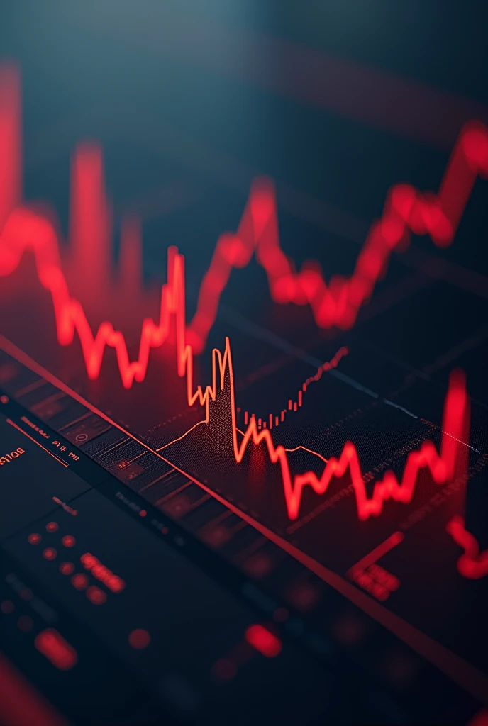 Income graphs of a company in decline and in the red
