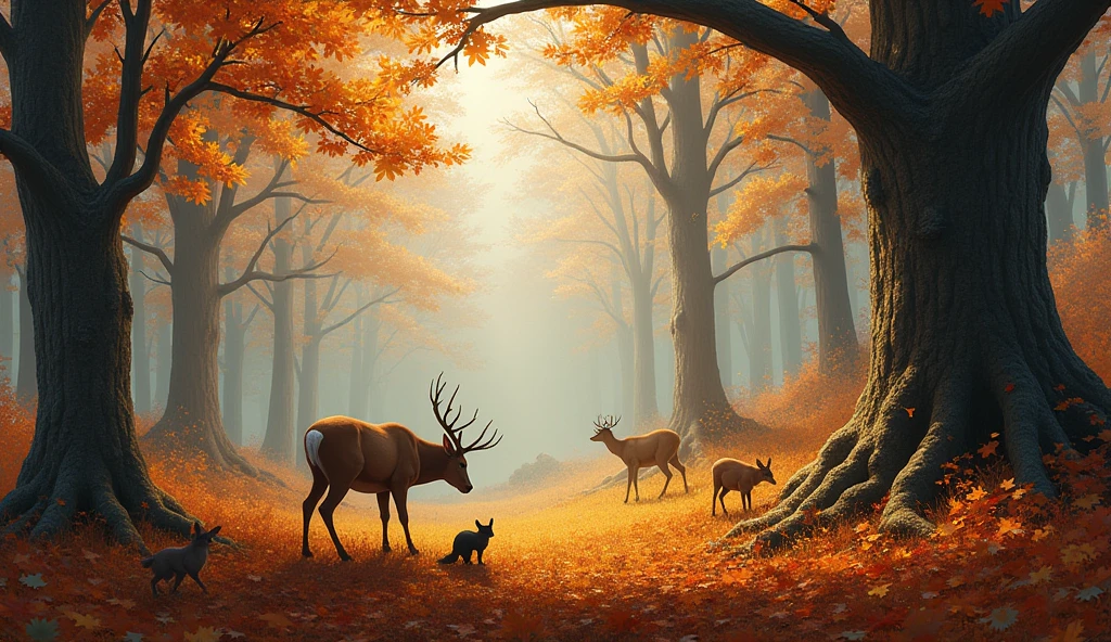 As autumn approaches, the animals of the forest prepare for winter.